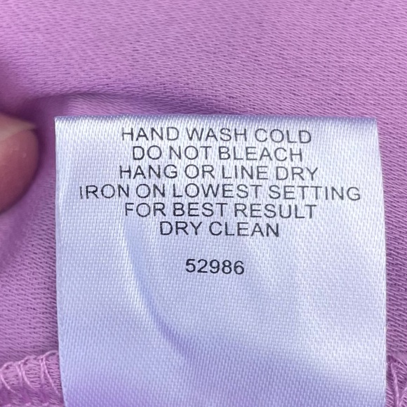 Romeo & Juliet Couture lavender ruffled crop top with lace up back / M / EUC - Picture 13 of 13